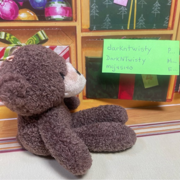 1 BRAND NEW GUND MINI FUZZY PLUSH BEAR ORNAMENT TOY APPROX 4” PRICE FIRM - Picture 4 of 14